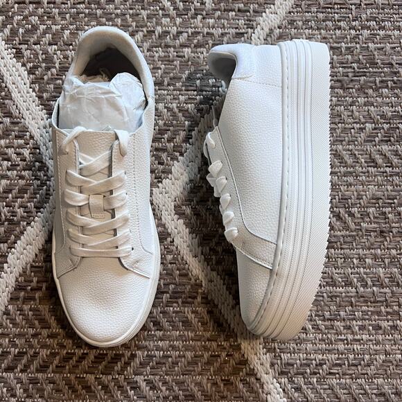 Joy Leather Sneaker Sz 8M (white) - Picture 1 of 7